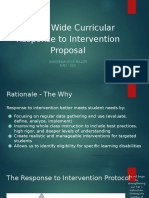 School Wide Curricular Response To Intervention Proposal 2