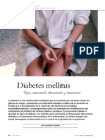 Diabetes Mellitus: Tipos, Autocontrol, Alimentación y Tratamiento