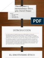 Emotivismo o Sentimentalismo Ético, Según David Hume