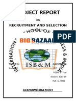 Project Report: Recruitment and Selection