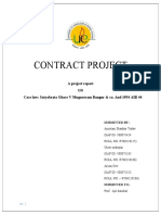 Contract Project: A Project Report ON Case Law: Satyabrata Ghose V Mugneeram Bangur & Co. and 1954 AIR 44