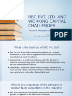 BBC Pvt. Ltd. and Working Capital Challenges: Financial Management 2: Assignment 2