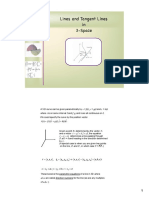 Lines and Tangent Lines in 3-Space