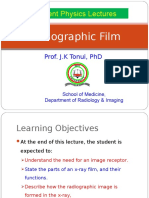 Resident Physics Lectures: Radiographic Film