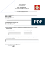 Sample Evaluation Form