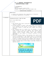 Grade 11 General Mathematics Instructional Plan