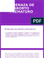 Amenaza de Aborto Prematuro