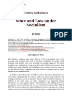 Evgeny Pashukanis - State and Law Under Socialism (1936)