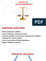 Lecture 11 Reaction Equilbruim