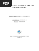 Derivatives-An Innovative Tool For Risk Minimisation: Submitted To - Prof. A. S. Ramnarayan