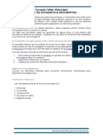 Guia de Trabajo No. 3 Curso de Estadistica Descriptiva