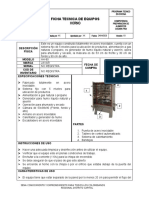 Ficha Tecnica de Horno