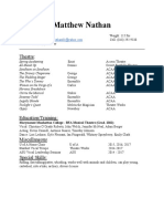 Acting Resume PDF