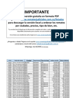 Listado Gratuito de Remates Judiciales en Colombia Semana 13 2020