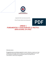 Unidad 1 Fundamentos y Evolución de La Política Educacional en Chile PDF