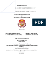 Smart Irrigation System Using Iot: Submitted in Partial Fulfillment of The Requirements For The Award of The Degree of