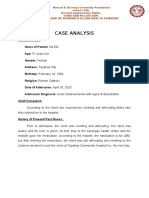 Case Analysis Dehydration