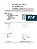 Duxford Saturday Workshop 2019-2020: Instrumental Audit: 31 Registration