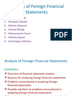 3 Analysis of Foreign Financial Statements