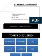 Continuously Variable Transmission: LD College of Engeneering