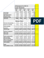 Financial Statements For BYCO Income Statement