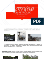 Contaminación de Agua, Suelo y Aire Por