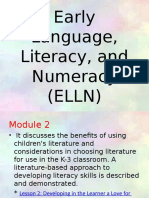 Early Language, Literacy, and Numeracy (ELLN)