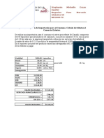 Ejercicio - Régimen de Importación para El Consumo. Cálculo de Tributos Al Comercio Exterior