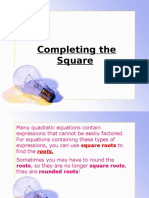 Completing The Square