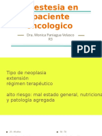 Anestesia en Paciente Oncologico