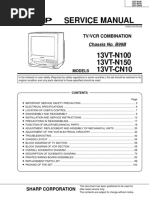 Sharp MOD. 13VTN100 ChASSIS B99B TV-VCR PDF