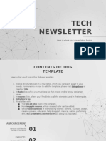 Tech Newsletter by Slidesgo