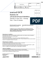 Edexcel GCE: Statistics S4