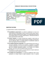 Inversiones en Negocios Conjuntos