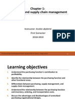 Purchasing and Supply Chain Management: Instructor: Arafat Aljebrini First Semester 2018-2019