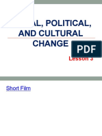 Social, Political, and Cultural Change: Lesson 3