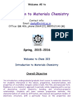 Introduction To Material Chem.