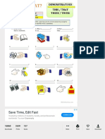 Demonstratives, This, That, Those, These - English ESL Worksheets PDF