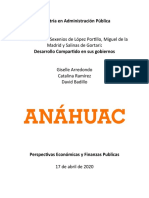 Análisis de Los Sexenios de López Portillo, Miguel de La Madrid y Salinas de Gortari