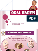 Oral Habits: BY Elvis Chiramel David 4 Year (Part A)