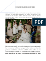 Protocolo para Bodas Civiles