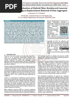 Performance Evaluation of Hybrid Fiber Reinforced Concrete Using Copper Slag As Replacement Material of Fine Aggregate