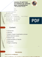 Recovery of Salt From Aqueous Solution by Eutectic Freeze Crystallization