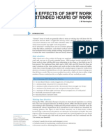 Health Effects of Shift Work and Extended Hours of Work