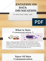 Presentation On Data Communication: By-Aditya, Kopal, Nikhil, Yatin