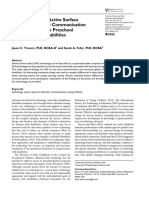 Effects of Shared Active Surface Technology On The Communication and Speech of Two Preeschool Children With Disabilities