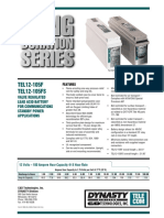 TEL12-105F TEL12-105FS: Valve Regulated Lead Acid Battery For Communications Standby Power Applications