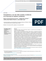 Smartphones y Uso de Redes Sociales - Incidencia en El Burnout en Médicos Residentes PDF