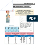 Tablas de Frecuencia 4to Sec