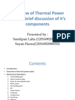 Overview of Thermal Power Plant & Brief Discussion